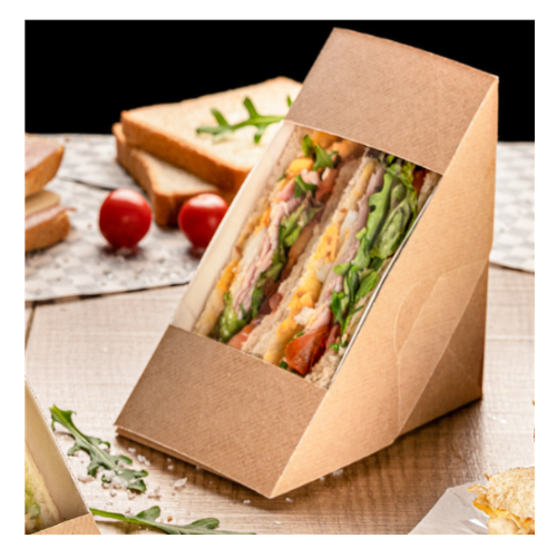 Caixa C/Janela P/Sandwich Dupla Thepack 2,4X12,4X7,5Cm 50Und