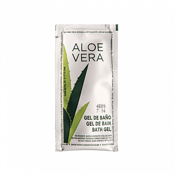 Saquetas Gel Banho "Aloe Vera" 10 Ml 10X5 Cm Pet 500 Unid   