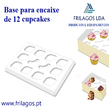 Base Para Encaixe De 12 Cupcakes Caixa 605419 50 Unid.      