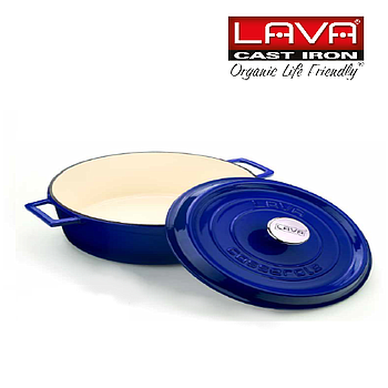 Caçarola Oval Ferro Azul Edition 6-Pess. 4,67Lt  Lava       