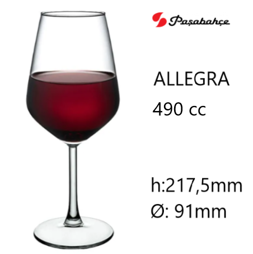 Calice Allegra 490 Cc Pasabahce                             