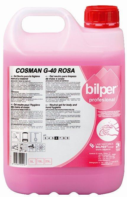 Gel Lavagem Mãos Morango  Cosman G-40 Rosa 5 Litros         