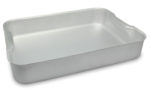 Tabuleiro Aluminio C/Asas 37X27X7 Cm                        