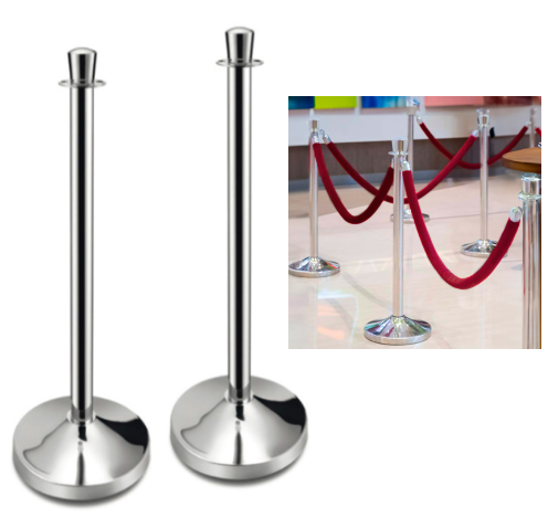 Conjunto 2 Colunas Inox Base 32 Alt 93,5 Cm                 