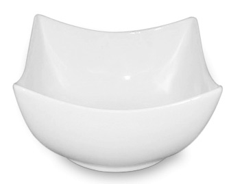 Saladeira Porcelana Bicos Levantados H-8Cm 14X14Cm          