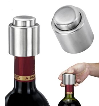 Rolha De Serviço Garrafas De Vinho Inox                     