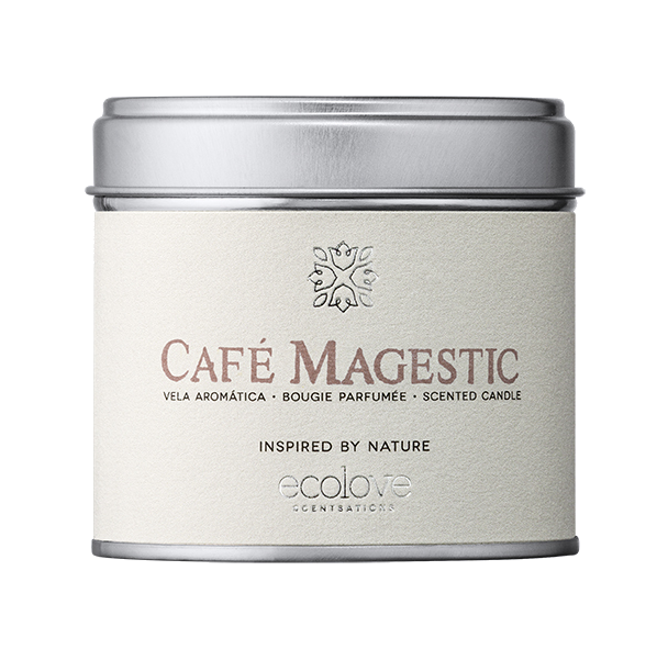 Vela Aromatica Ecolove -Café Magestic-  Lata 175 Gr         