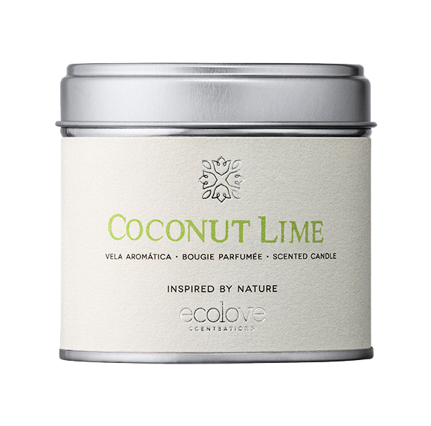 Vela Aromatica Ecolove -Coconut Lime-  Lata 175 Gr          