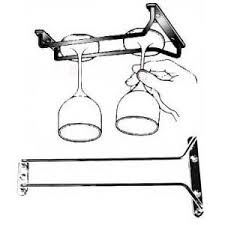 Suporte Para Copos Glass Hangers Inox 25Cm                  