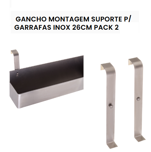 Conjunto De 2 Ganchos De Montagem Para Sup.Garrafas         