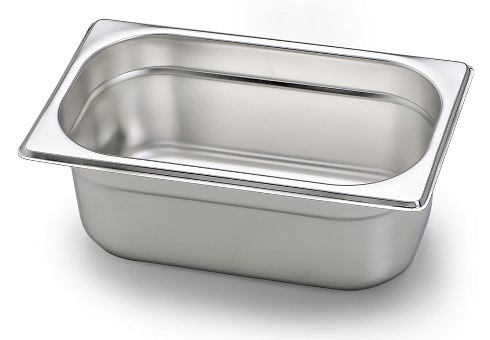 Conteiner Aço Inox Gn 1/3  8.1 Lts  H=200 Mm                