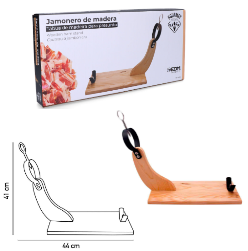 Suporte Para Presunto Madeira Pinho Claro                   