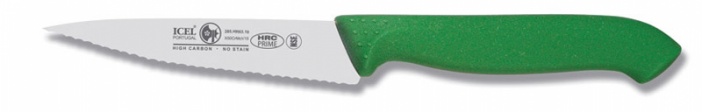 Faca Para Legumes Serrilha 10 Cm Verde 285.Hr63  (Icel)     