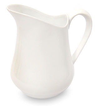 Leiteira 950 Ml Porcelana Branca Lz                         