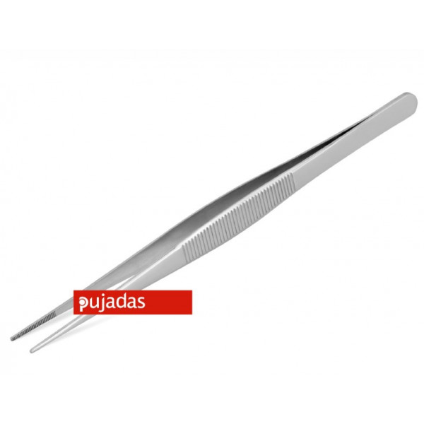 Pinça De Chef Precisao Ponta Fina  Inox  30Cm               