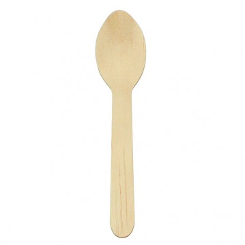 Colher 16 Cm Madeira  100 Unidades                          