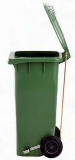 Balde C/Rodas C/Pedal 120Lt Verde R.1103                    