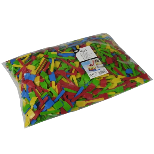 Colher Gelado Plasti. 8.5Cm Cor Sortid. 1000 Unid.(Papstar) 