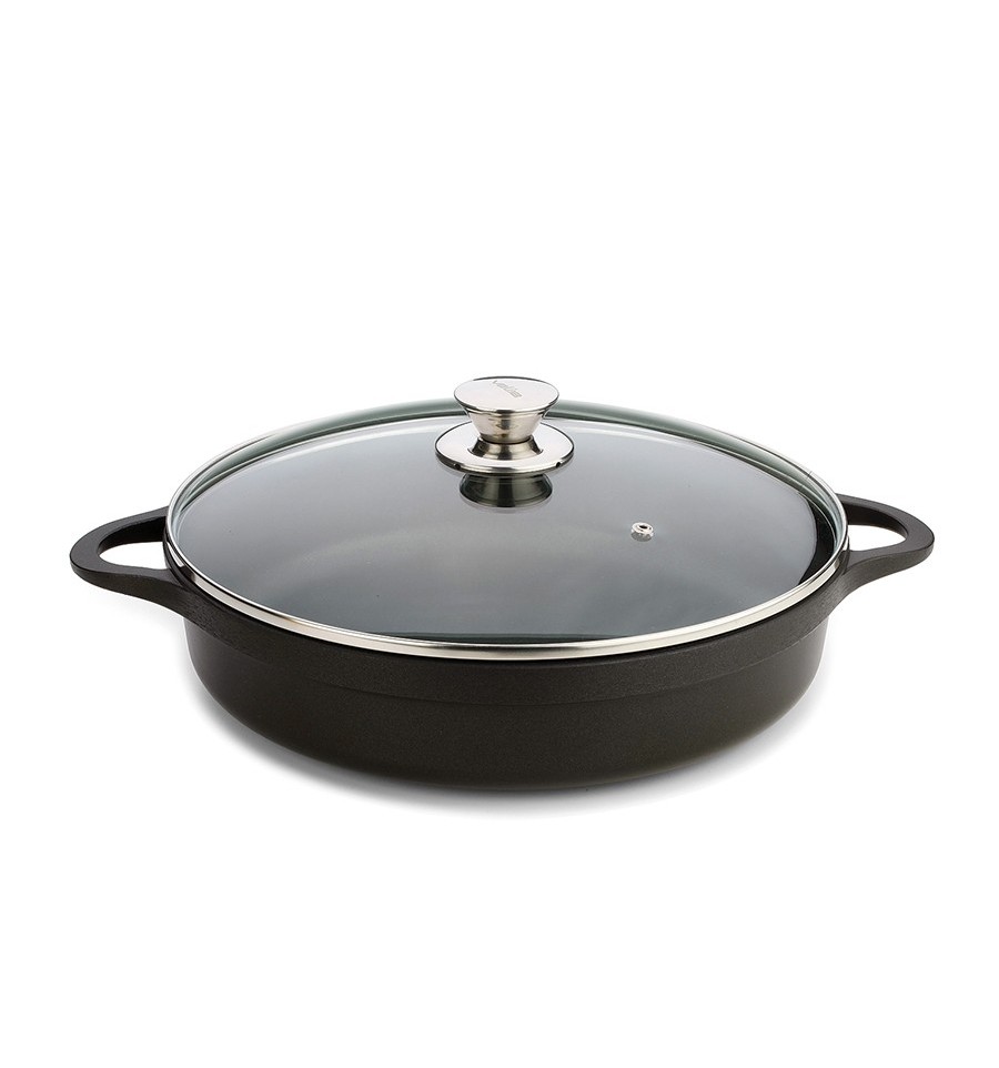 Caçarola Baixa Tampa Vidro 28Cm Nao/Inducao 4156/25 Valira  