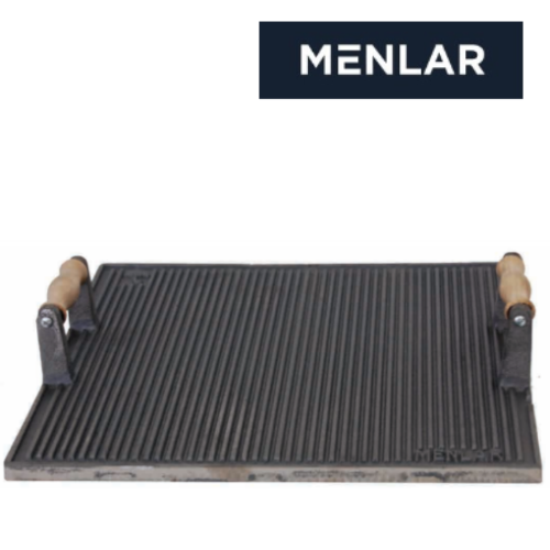 Placa De Grelhar Canelada Menlar 40 X 40 Cm                 