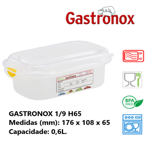 Caixa Gastronorm 1/9  0,6 Lt 12340 Trilla                   