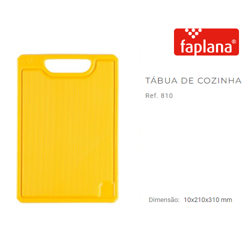 Tabua Cozinha 215X310Mm Amarela Ref.810 (Faplana)           