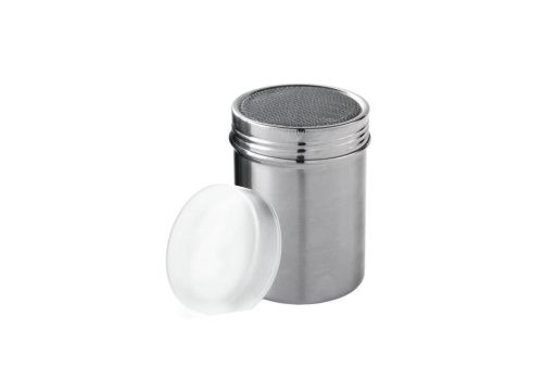 Polvilhador Inox De Rede C/Tampa D 7X9,5 Cm                 