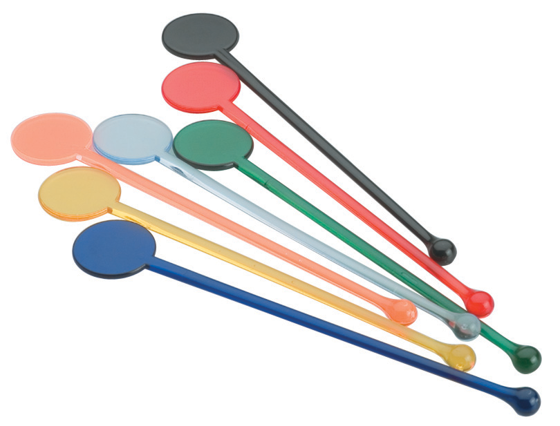 Misturador De Cocktail Pá Redonda Cor Sortida 100 Unid.     