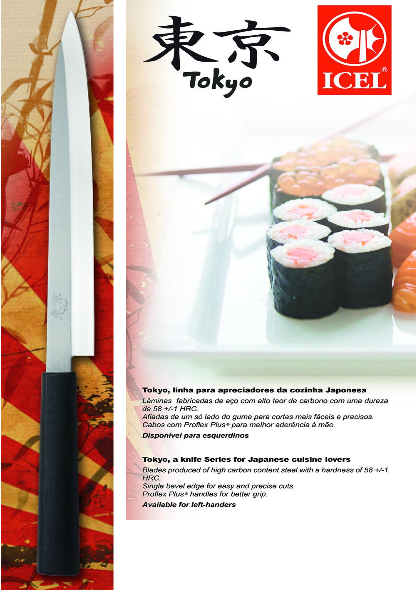 Faca Sushi Yanagiba Linha Tokyo 261.Tk14.21 Icel            