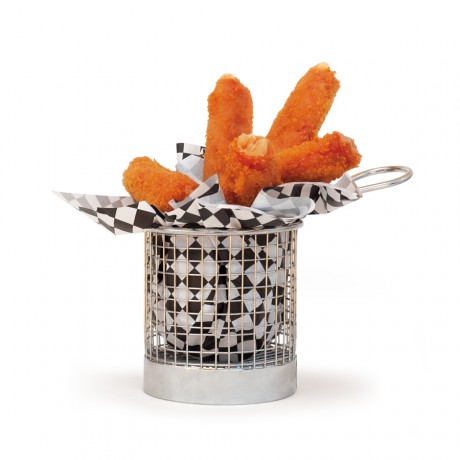 Mini Fritadeira Redonda Inox Diamt.9 Alt 8,5Cm              
