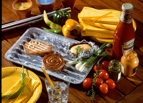 Tabuleiro De Grelhar Aluminio 34X23X2,5Cm 5 Unid.           