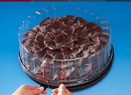 Prato Preto 16Dx30 C/Tampa Cristal 16Dx03 D-16X8Cm H        