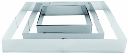 Aro Inox Extensivel 20X24 - 38X46Cm Alt.6Cm 790600 Ibili    