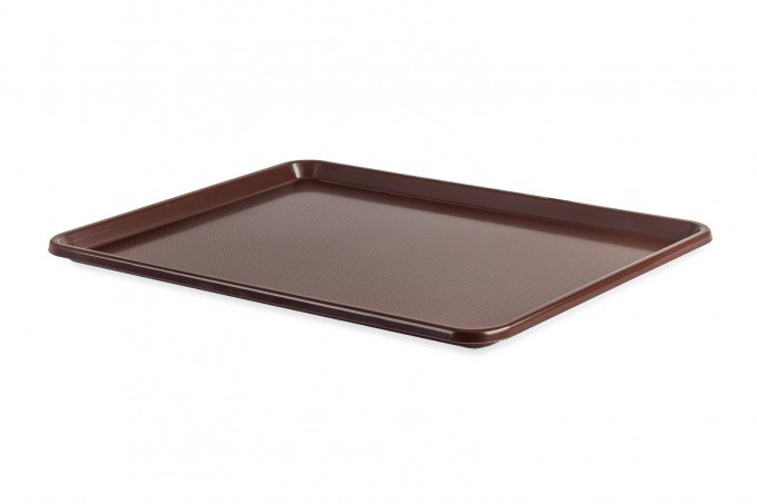 Tabuleiro Abs 365X480Mm Castanho Ref.890                    