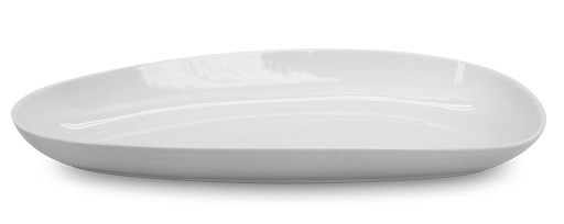 Travessa Oval 31,7X13,4X3,9 Cm Porcelana Branca             