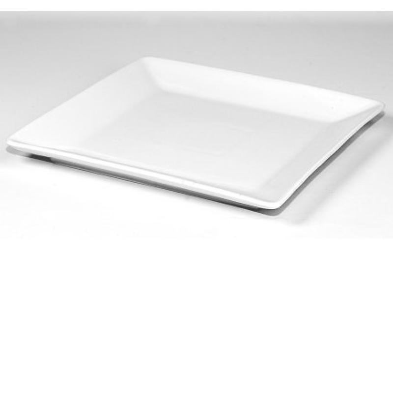 Prato Quadrado Ming Branca 19X19 Cm (Vv)                    