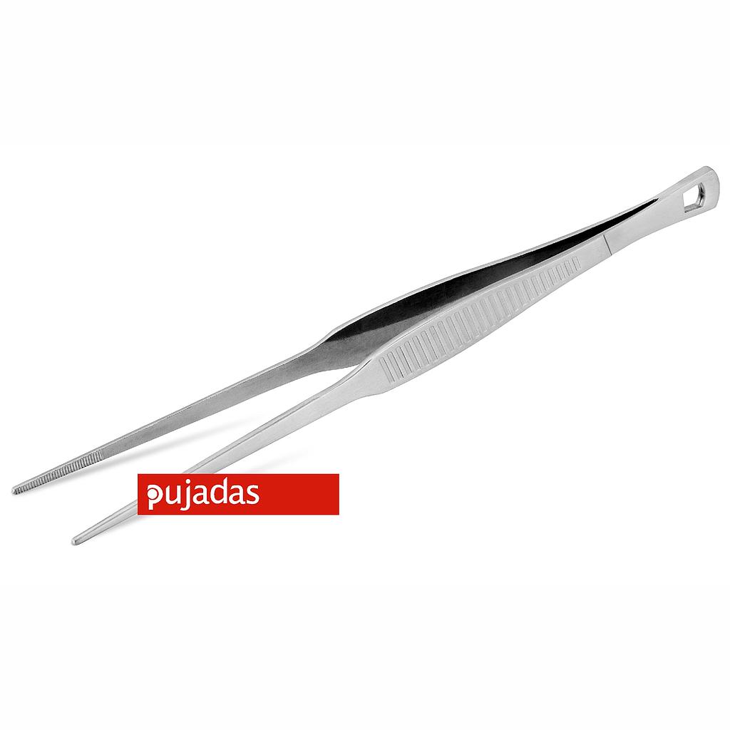 Pinça De Chef Inox Extra Larga Ponta Fina 30Cm              