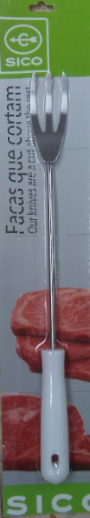 Garfo Para Fritos 3 Bicos Cb Branco 35Cm Prof.              
