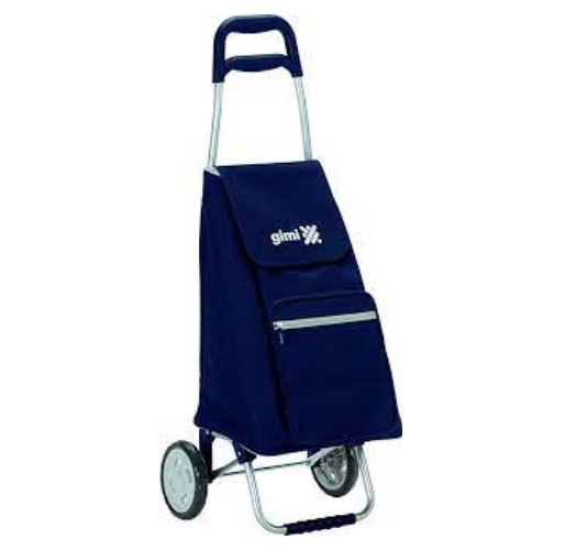 Carro De Compras Argo Blue 45Lts Impermeavel 37X33X95,5Cm   