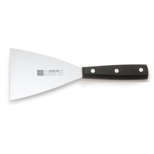 Espatula Direita  Triangular  8Cm Cabo Preto                