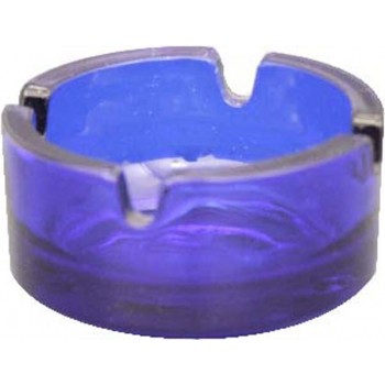 Cinzeiro Em Vidro Azul Diametro 7 Cm  (A&amp;A)                 