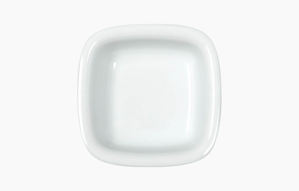 Prato Quadrado Fundo 18Cm Duo Branco Cv                     