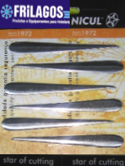 Espeto Para Caracois Inox Espalmado C/Curva 6 Unid.         