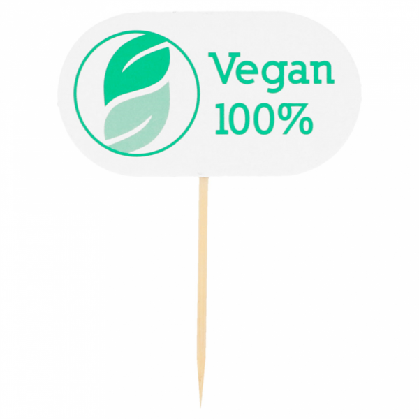Marcadores &quot;Vegan&quot; 8Cm Branco Cartolina 100 Unid.           