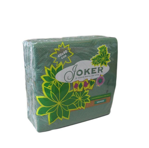 Guardanapo 40X40 P.P. 1 F. Unidade C/50 Cx.24 Verde Jk      