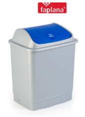 Balde 26 Lts C/Tampa Basc. Cinza  C/T Azul  Ref.795 Fp      