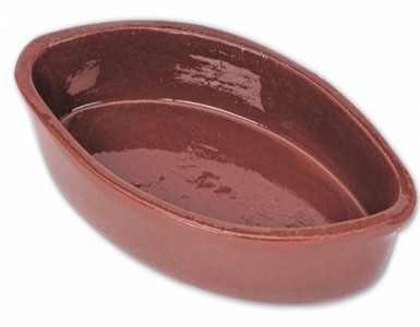 Assadeira Oval 38X23 Cm  Terracota Dalper                   