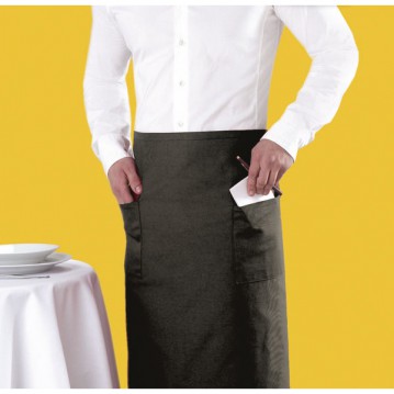 Avental Françês 95X105 Cm Preto C/ 2 Bolsos                 