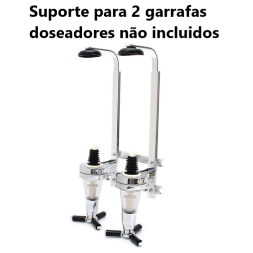 Suporte Para 2 Garrafas Parede Sd01780 S/Doseadores         