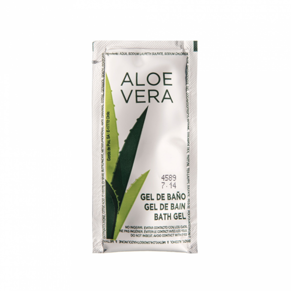 Saquetas Gel Banho &quot;Aloe Vera&quot; 10 Ml 10X5 Cm Pet 500 Unid   